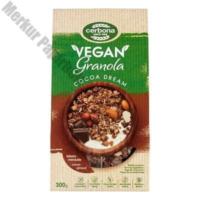 Granola CERBONA Vegán kakaós-mandulás 300 g