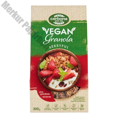 Granola CERBONA Vegán piros gyümölcsös 300 g