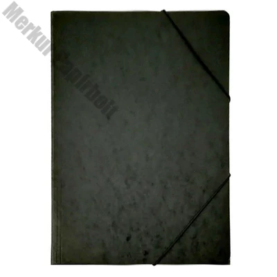 Gumis mappa A/4 prespán fekete 345 g