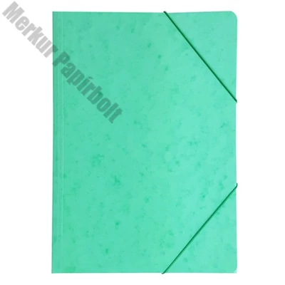 Gumis mappa A/4 prespán világoszöld 345 g