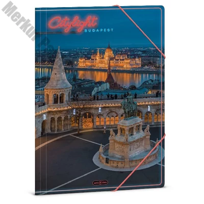 Gumis mappa ARS UNA A/4 City light-Budapest