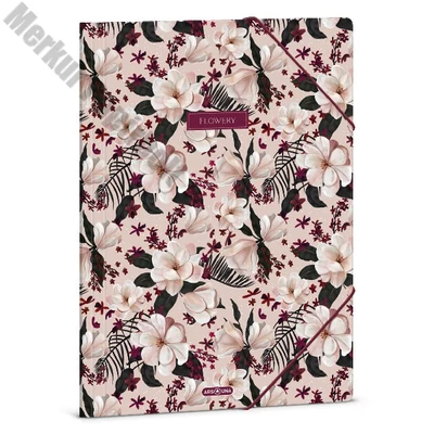 Gumis mappa ARS UNA A/4 Flowery Pink