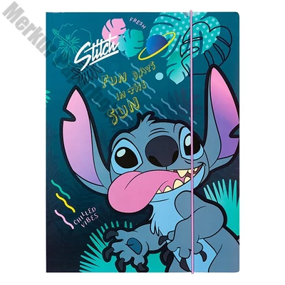 Gumis mappa COOLPACK Lilo és Stitch A/4 kék mintás