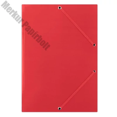 Gumis mappa DONAU A/4 karton piros