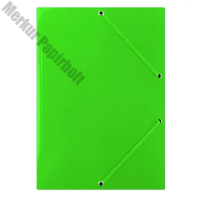 Gumis mappa DONAU A/4 karton zöld