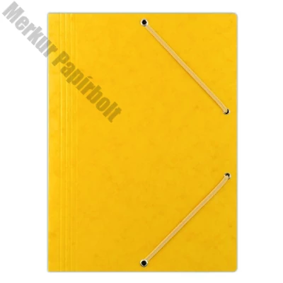 Gumis mappa DONAU A/4 prespán sárga