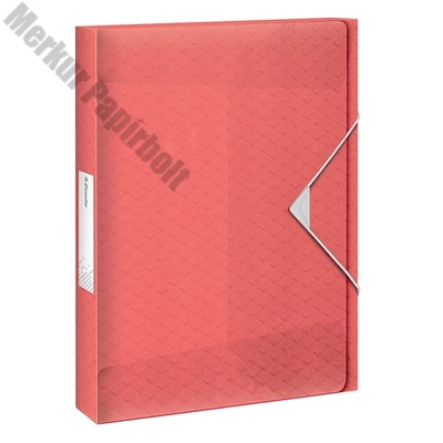Gumis mappa ESSELTE Colour Breeze PP Jumbo A/4 25mm korall
