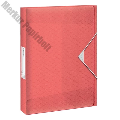 Gumis mappa ESSELTE Colour Breeze PP Jumbo Plus A/4 40mm korall