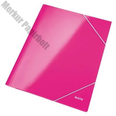 Gumis mappa LEITZ metálfényű rózsa