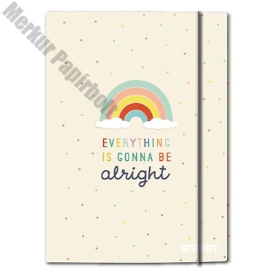 Gumis mappa STREET A/4 Rainbow