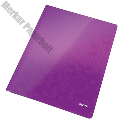 Gyorsfűző LEITZ Wow A/4 laminált karton lila