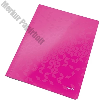 Gyorsfűző LEITZ Wow A/4 laminált karton rózsaszín