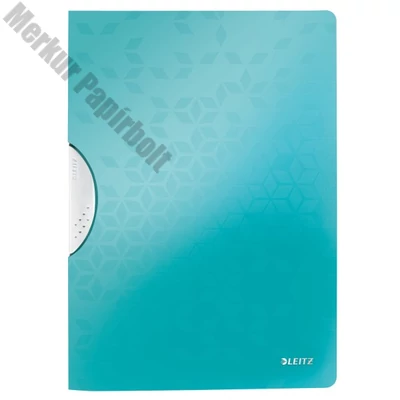 Gyorsfűző LEITZ Wow Colorclip A/4 jégkék