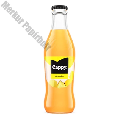 Gyümölcslé CAPPY Ananász 51% üveges 0,25L DRS