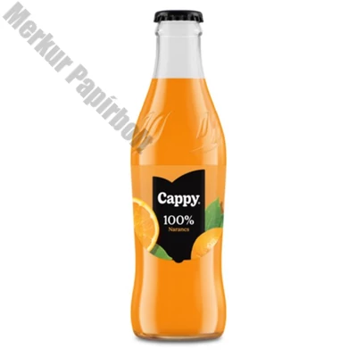 Gyümölcslé CAPPY Narancs 100% üveges 0,25L DRS