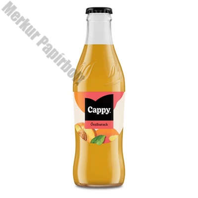 Gyümölcslé CAPPY Őszibarack 40% üveges 0,25L DRS