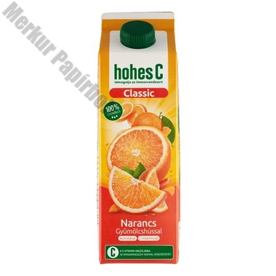 Gyümölcslé HOHES C Narancs-Acerola gyümölcshús 100% 1L
