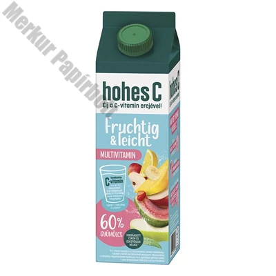 Gyümölcslé HOHES C Plus Fruchtig&Leicht Multivitamin 60% 1L