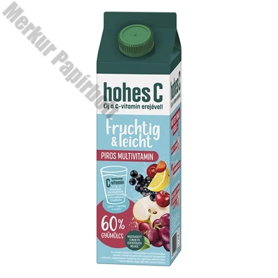 Gyümölcslé HOHES C Plus Fruchtig&Leicht Piros Multivitamin 60% 1L