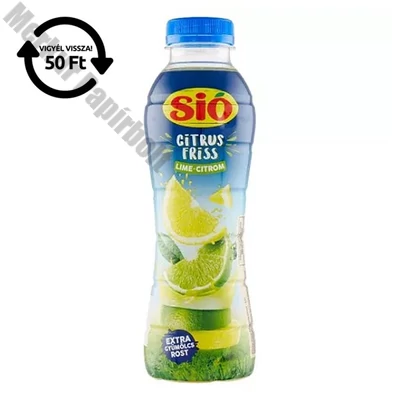 Gyümölcslé SIÓ CitrusFriss Lime Citrom 12% 0,4L DRS