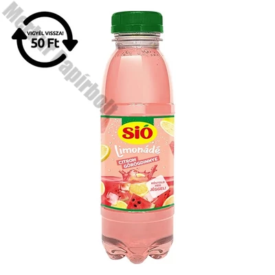 Gyümölcslé SIÓ Limonádé Citrom-dinnye 0,4L DRS