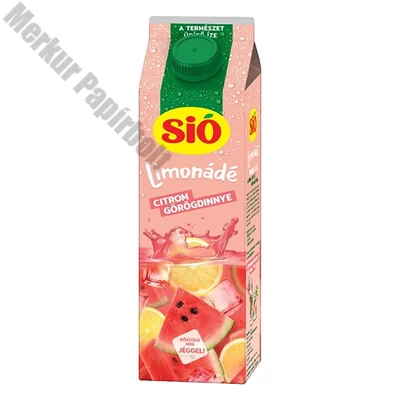 Gyümölcslé SIÓ Limonádé Citrom-görögdinnye 6% 1L