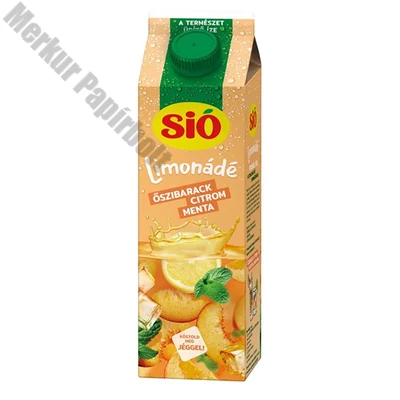 Gyümölcslé SIÓ Limonádé Őszi-citrom-menta 6% 1L