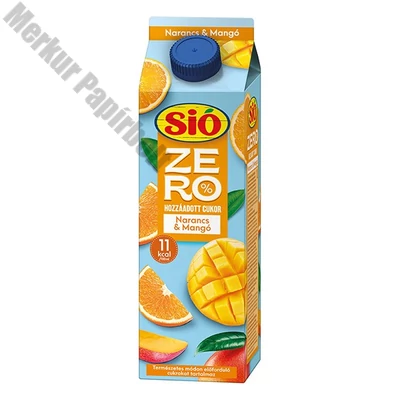 Gyümölcslé SIÓ Zero Narancs-Mangó 20% 1L