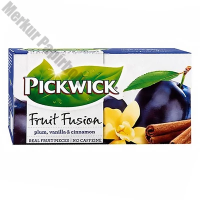 Gyümölcstea PICKWICK Fruit Fusion szilva-vanília-fahéj 20 filter/doboz