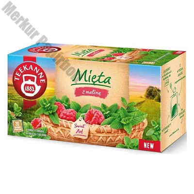 Gyümölcstea TEEKANNE Borsmenta-Málna 20 filter/doboz