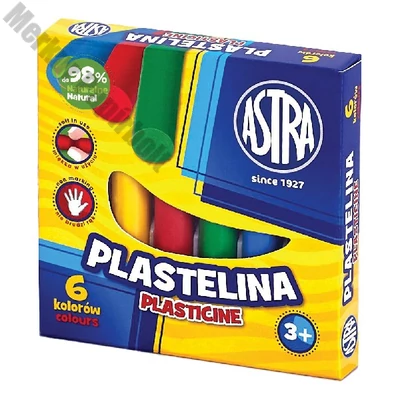 Gyurma ASTRA színes 6 színű