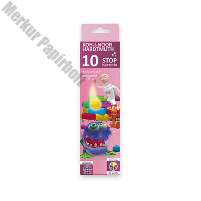 Gyurma KOH-I-NOOR antibakteriális színes 200 g 10 darabos
