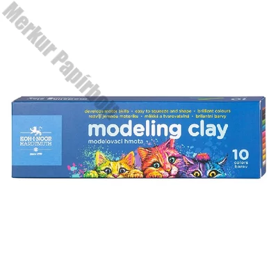 Gyurma KOH-I-NOOR Cats színes 200 g 10 színű