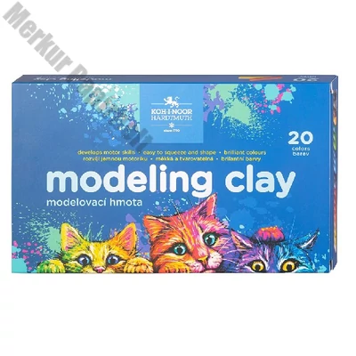 Gyurma KOH-I-NOOR Cats színes 400 g 20 színű