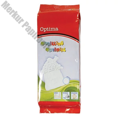 Gyurma OPTIMA modellező gyurma fehér 1000 g