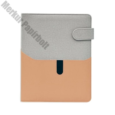 Gyűrűs kalendárium SATURNUS M229 sárga lapos szürke-lazac műbőr 2026.