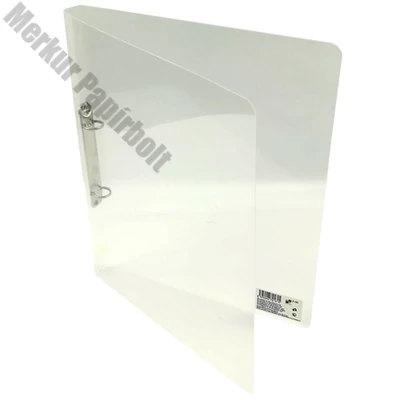 Gyűrűskönyv A/4 20 mm 2 gyűrű átlátszó fehér