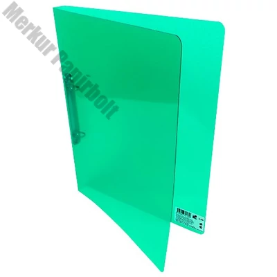 Gyűrűskönyv A/4 20 mm 2 gyűrű átlátszó zöld