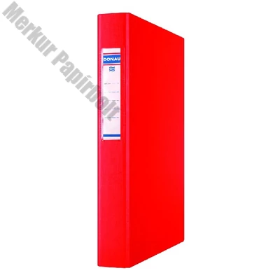 Gyűrűskönyv DONAU A/4 40 mm 2 gyűrű karton piros