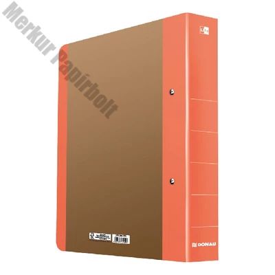 Gyűrűskönyv DONAU Life A/4 50 mm 2 gyűrű karton neon narancssárga-barna