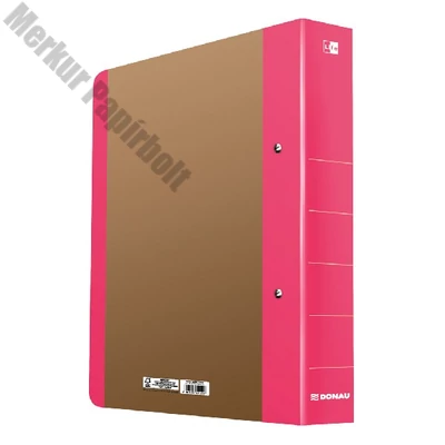 Gyűrűskönyv DONAU Life A/4 50 mm 2 gyűrű karton neon rózsaszín-barna