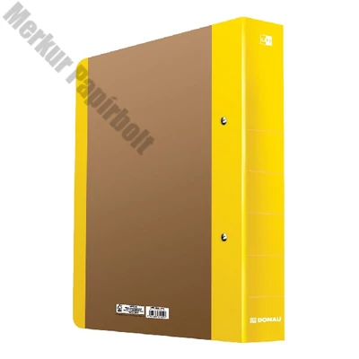 Gyűrűskönyv DONAU Life A/4 50 mm 2 gyűrű karton neon sárga-barna