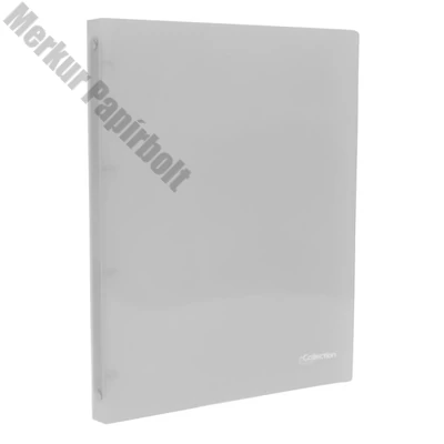 Gyűrűskönyv E-COLLECTION A/4 20 mm 4 gyűrű PP átlátszó