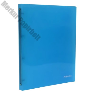 Gyűrűskönyv E-COLLECTION A/4 20 mm 4 gyűrű PP kék