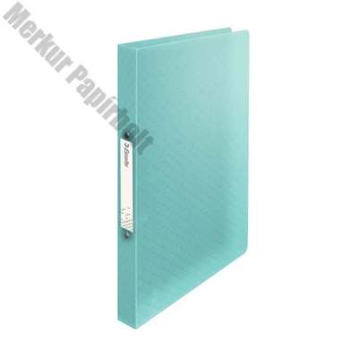 Gyűrűskönyv ESSELTE Colour Breeze A/4 25 mm 2 gyűrű PP átlátszó kék