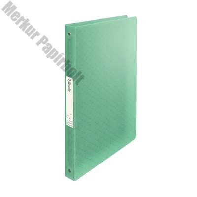 Gyűrűskönyv ESSELTE Colour Breeze A/4 25 mm 4 gyűrű PP átlátszó zöld