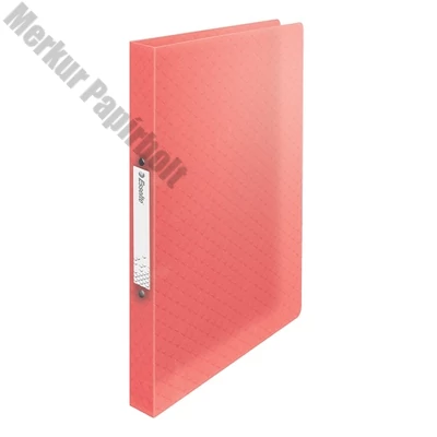 Gyűrűskönyv ESSELTE Colour Breeze A/4 25 mm 2 gyűrűs PP korall
