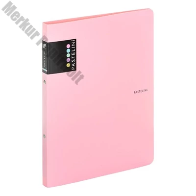 Gyűrűskönyv PASTELINI A/4 2 gyűrű PP 20 mm pink