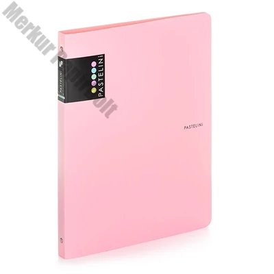 Gyűrűskönyv PASTELINI A/4 4 gyűrű PP 20 mm pink
