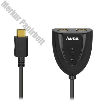 HDMI elosztó HAMA 2 állású aranyozott
